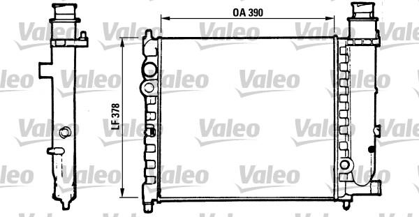 Valeo 816700 - Radiateur, refroidissement du moteur cwaw.fr