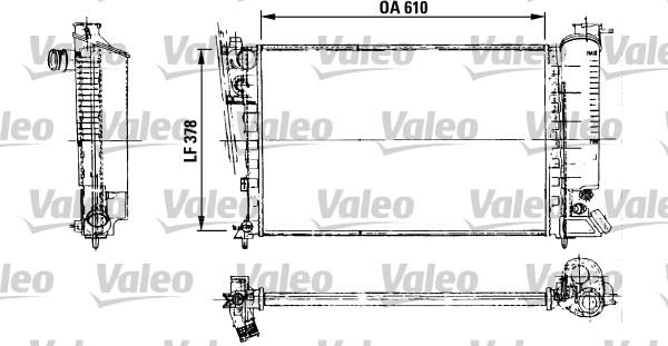 Valeo 816716 - Radiateur, refroidissement du moteur cwaw.fr