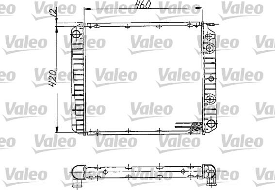 Valeo 810969 - Radiateur, refroidissement du moteur cwaw.fr