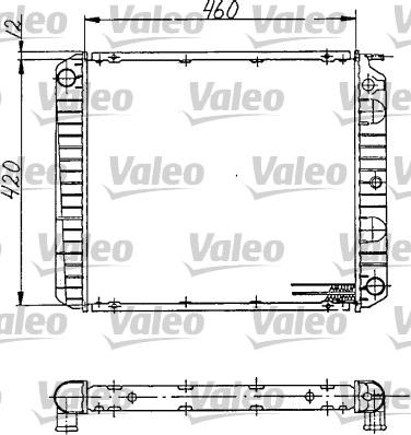 Valeo 810968 - Radiateur, refroidissement du moteur cwaw.fr