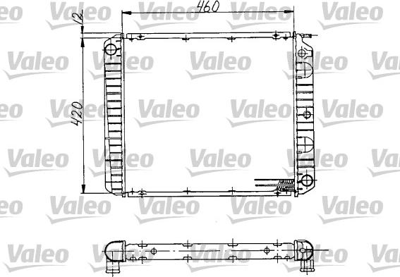 Valeo 810970 - Radiateur, refroidissement du moteur cwaw.fr