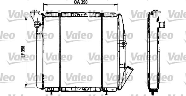 Valeo 810851 - Radiateur, refroidissement du moteur cwaw.fr