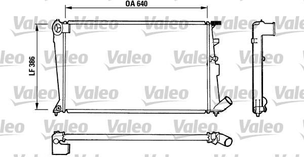 Valeo 810836 - Radiateur, refroidissement du moteur cwaw.fr