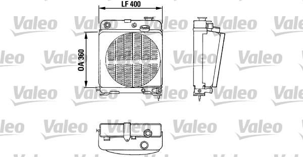 Valeo 810878 - Radiateur, refroidissement du moteur cwaw.fr