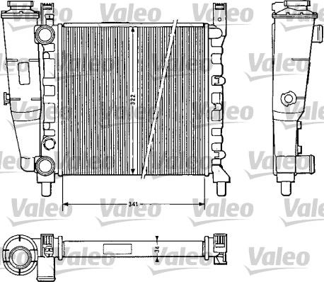 Valeo 811 385 - Radiateur, refroidissement du moteur cwaw.fr