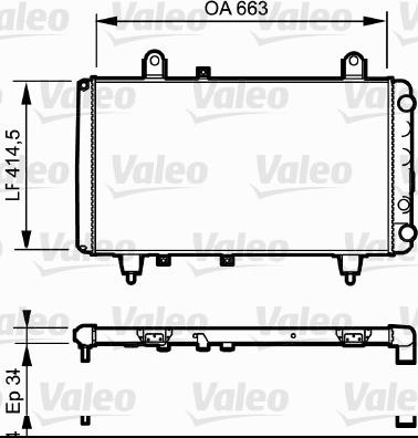 Valeo 811 380 - Radiateur, refroidissement du moteur cwaw.fr