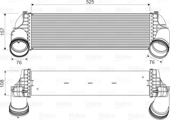 Valeo 818562 - Intercooler, échangeur cwaw.fr