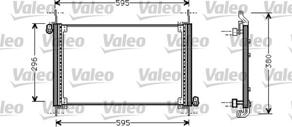 Valeo 818009 - Condensateur, climatisation cwaw.fr