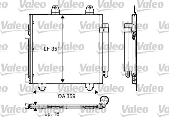 Valeo 818013 - Condensateur, climatisation cwaw.fr