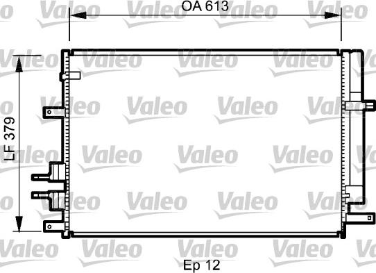 Valeo 818187 - Condensateur, climatisation cwaw.fr