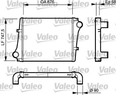 Valeo 818876 - Intercooler, échangeur cwaw.fr