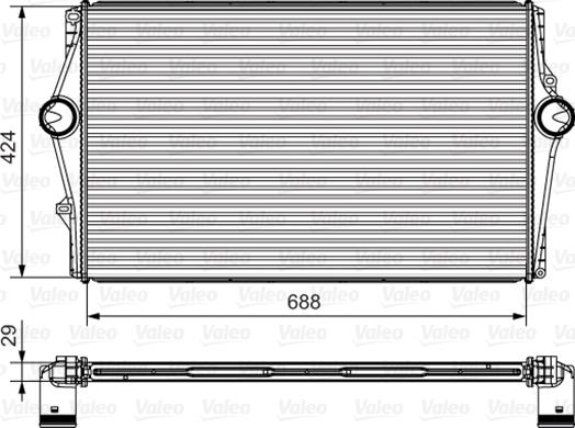 Valeo 818281 - Intercooler, échangeur cwaw.fr