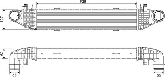 Valeo 818276 - Intercooler, échangeur cwaw.fr