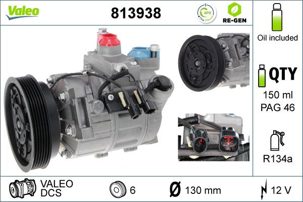 Valeo 813938 - Compresseur, climatisation cwaw.fr