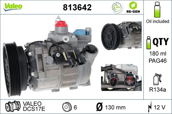 Valeo 813642 - Compresseur, climatisation cwaw.fr