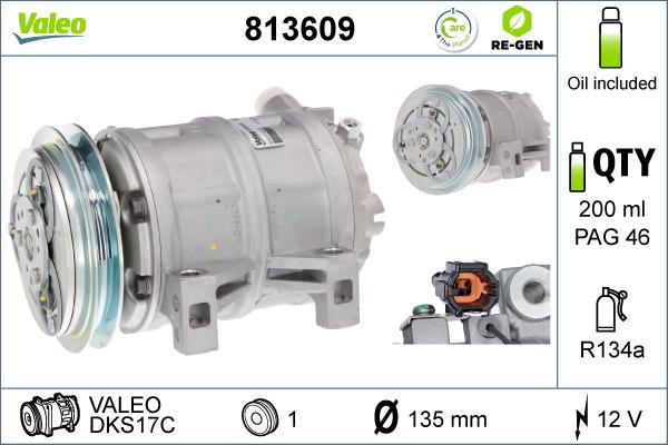 Valeo 813609 - Compresseur, climatisation cwaw.fr