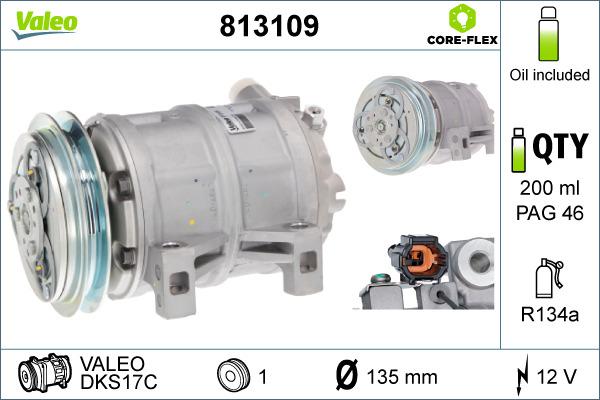 Valeo 813109 - Compresseur, climatisation cwaw.fr