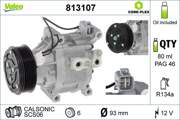 Valeo 813107 - Compresseur, climatisation cwaw.fr