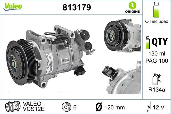 Valeo 813179 - Compresseur, climatisation cwaw.fr