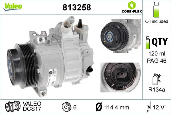 Valeo 813258 - Compresseur, climatisation cwaw.fr