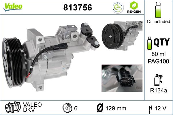 Valeo 813756 - Compresseur, climatisation cwaw.fr