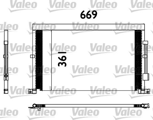 Valeo 817567 - Condensateur, climatisation cwaw.fr