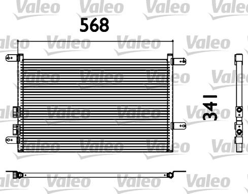 Valeo 817527 - Condensateur, climatisation cwaw.fr