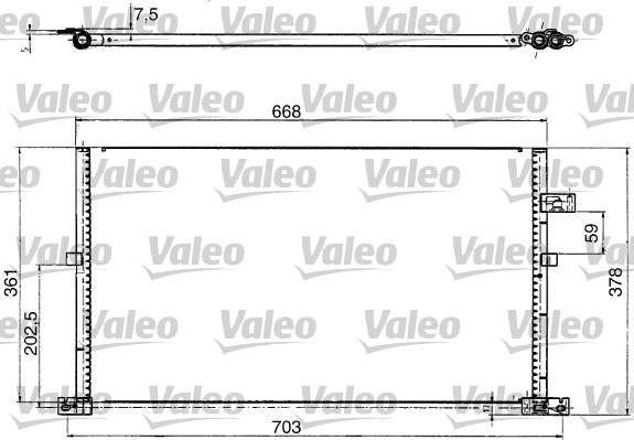 Valeo 817657 - Condensateur, climatisation cwaw.fr