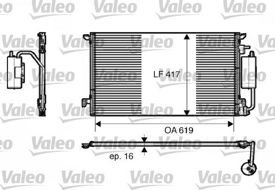 Valeo 817809 - Condensateur, climatisation cwaw.fr