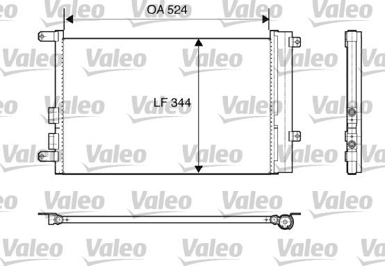 Valeo 817818 - Condensateur, climatisation cwaw.fr