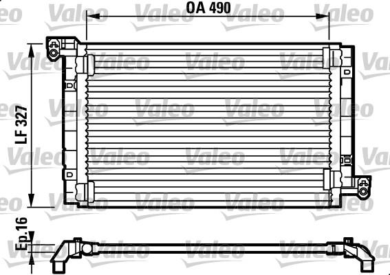 Valeo 817384 - Condensateur, climatisation cwaw.fr