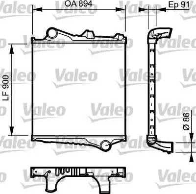 Valeo 817774 - Intercooler, échangeur cwaw.fr