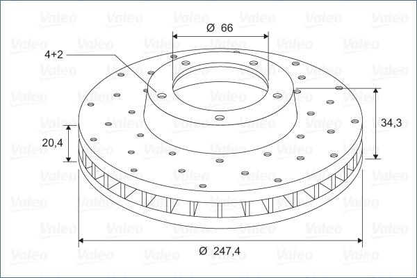 Valeo 886194 - Disque de frein cwaw.fr