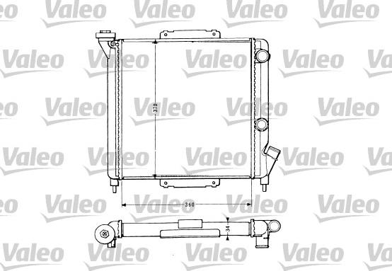 Valeo 883959 - Radiateur, refroidissement du moteur cwaw.fr