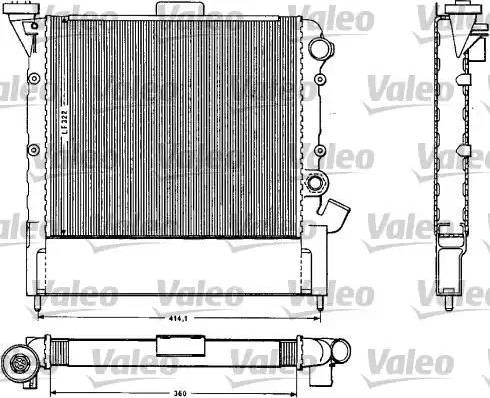 Valeo 883852 - Radiateur, refroidissement du moteur cwaw.fr