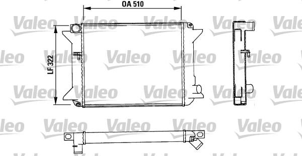 Valeo 883715 - Radiateur, refroidissement du moteur cwaw.fr