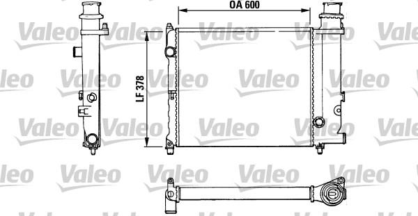 Valeo 883773 - Radiateur, refroidissement du moteur cwaw.fr