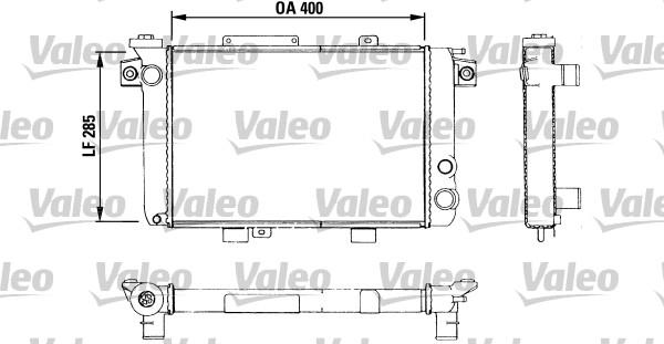 Valeo 882890 - Radiateur, refroidissement du moteur cwaw.fr