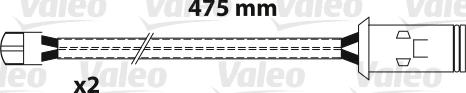 Valeo 882333 - Contact d'avertissement, usure des plaquettes de frein cwaw.fr