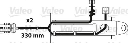 Valeo 882329 - Contact d'avertissement, usure des plaquettes de frein cwaw.fr