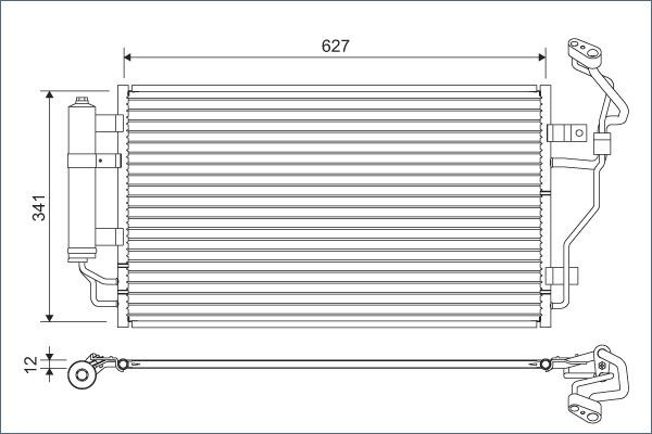 Valeo 822632 - Condensateur, climatisation cwaw.fr