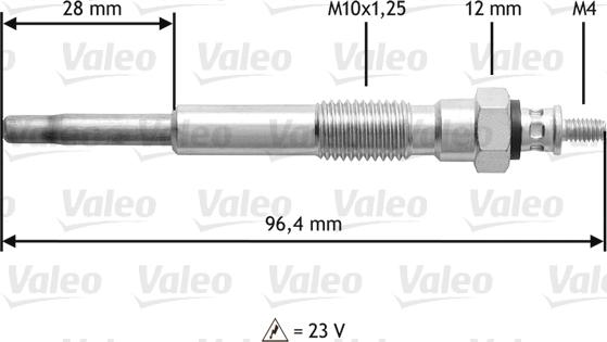 Valeo 345 198 - Bougie de préchauffage cwaw.fr