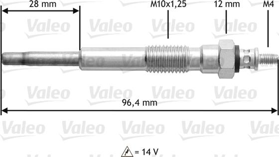 Valeo 345193 - Bougie de préchauffage cwaw.fr