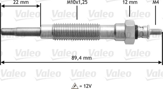 Valeo 345149 - Bougie de préchauffage cwaw.fr