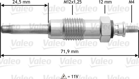 Valeo 345140 - Bougie de préchauffage cwaw.fr