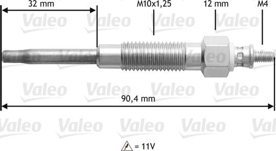 Valeo 345141 - Bougie de préchauffage cwaw.fr