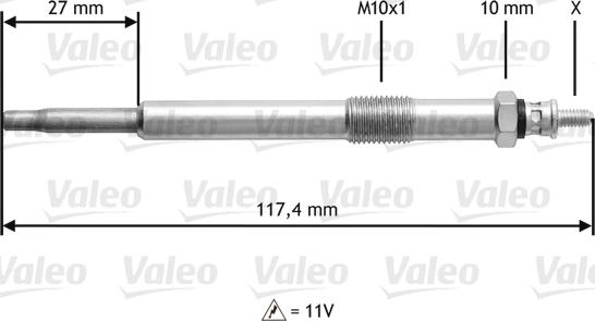 Valeo 345143 - Bougie de préchauffage cwaw.fr