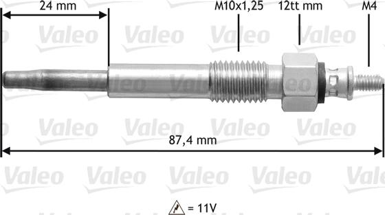 Valeo 345159 - Bougie de préchauffage cwaw.fr