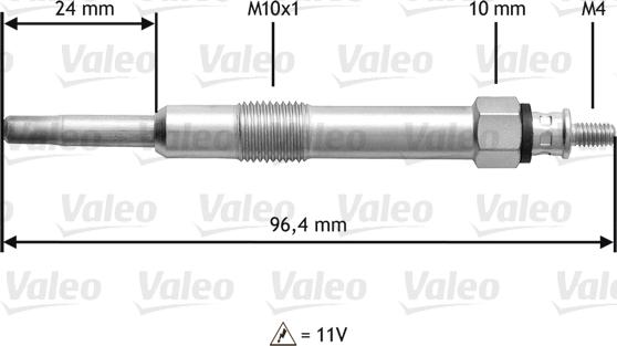 Valeo 345150 - Bougie de préchauffage cwaw.fr