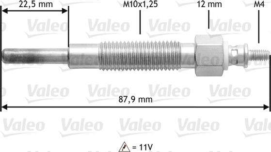 Valeo 345157 - Bougie de préchauffage cwaw.fr